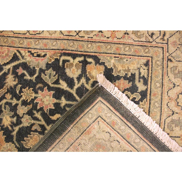 Tan Shabby Chic Charcoal/Tan Wool Rug - 3'2'' X 4'11'' For Sale - Image 8 of 10