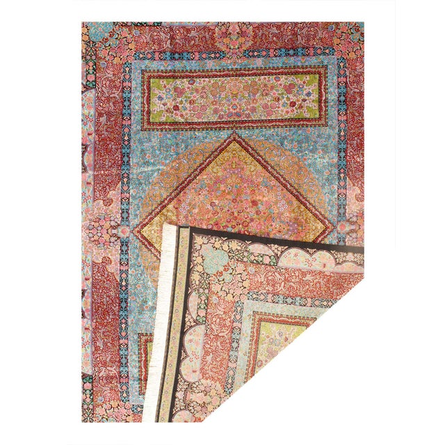 Traditional Pasargad DC Exquisite Design Paris Palace Fine Power Loom v. Silk Rug For Sale - Image 3 of 3