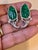 22 Ct Carved Emerald & 2 Ct Diamond Earrings 18 Karat White Gold Post Earrings For Sale In New York - Image 6 of 8