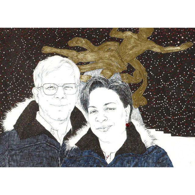 Rare Norton Family Christmas Project Pop-Art Card — Gwen & Peter Norton Up for sale is a rare, highly collectible holiday...