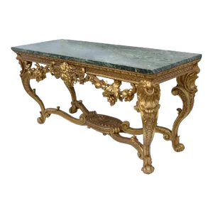 Original English, Neoclassical, Giltwood Console Table