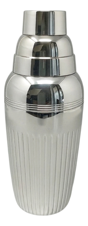 Vintage English Art Deco Silver-Plated Cocktail Shaker, 1930s