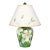 Vintage Hand-Painted Magnolia Floral Table Lamp With Painted Shade For Sale