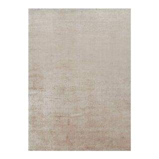 Rug & Kilim’s Oversized Contemporary Textural Solid Rug in Beige Tones - 13x18 For Sale
