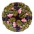 Austrian Majolica Flowers Plate Circa 1900 For Sale