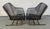 Pair of Vintage Mesh Spring Lounge Chairs Attributed to Russell Woodard For Sale - Image 12 of 16