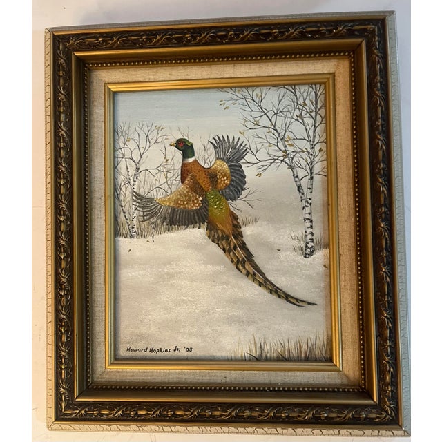 Howard Hopkins Jr 2003 Acrylic on Board Birds Paintings - Set of 2 For Sale - Image 4 of 7