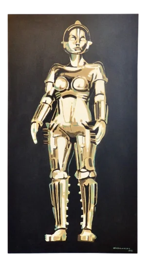 Detroit Metropolis Robot Maria by Billy Couch Acrylic on Canvas Painting