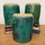 "About This Piece About This Piece This trio of tall green glazed ceramic jars bridges utility and artistry with...