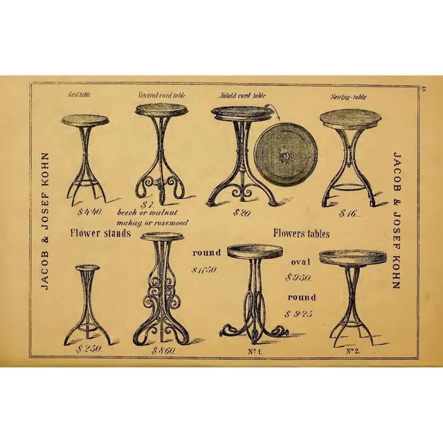 Early Flower Table from J & J Kohn For Sale - Image 9 of 10