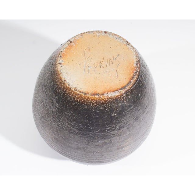 1977 Studio Pottery Vase Signed by Guy Perkins For Sale In Indianapolis - Image 6 of 7