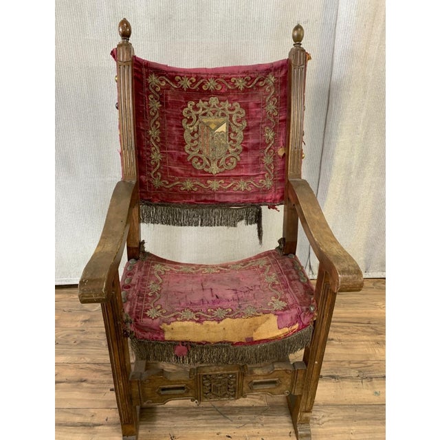 Gorgeous Chairs in Fair Vintage Condition. These Chairs are in need of new upholstery. I would reccommend saving the back...