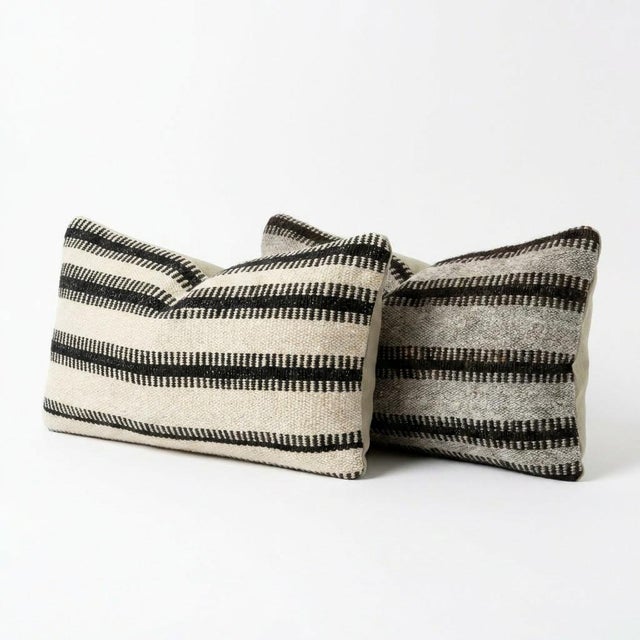 This beautiful 10'' x 20'' & 11'' x 20'' Turkish Kilim pillow cover set was made from authentic handwoven flatweave kilim....