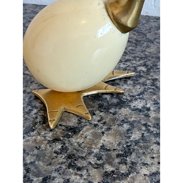 Mid-Century Brazilian Bronze and Resin Duck Sculpture, 1960s For Sale - Image 11 of 12