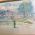 Original 8 x 10 watercolor painting on paper signed & dated bottom right Overall size with vintage frame is approximately...