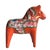 Offered is a traditional Swedish Dalah ("Dalahemslöjd") horse figurine made of whittled wood and hand-painted by first...