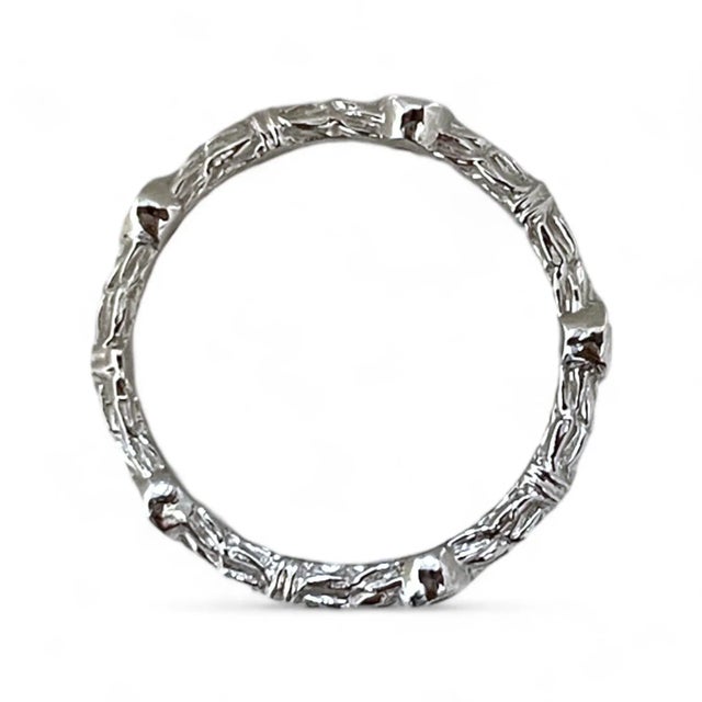 Early 21st Century Nature-Inspired 18k Gold Diamond Ring Adorned With 1 Tcw Natural Diamonds Size 6 For Sale - Image 5 of 6