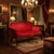 Mid 20th Century The Chateau Salon: Custom French Louis XV Rococo Revival Crimson Velvet Settee For Sale - Image 4 of 14