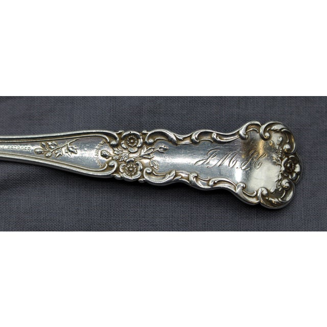 Set of Six Sterling Silver Luncheon Forks by Gorham For Sale In Raleigh - Image 6 of 6