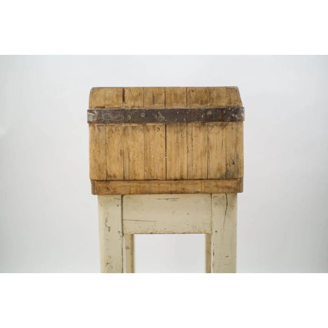 Beige Mid-Century Wooden Butcher's Block, 1950s For Sale - Image 8 of 14