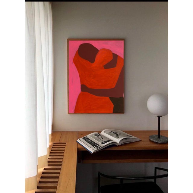 Early 21st Century Bodasca, Close to You Orange Version, 2026, Acrylic on Canvas For Sale - Image 5 of 11