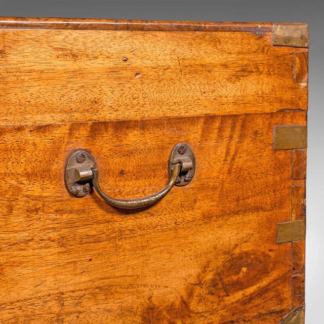 1900's Antique Military Trunk For Sale - Image 10 of 10