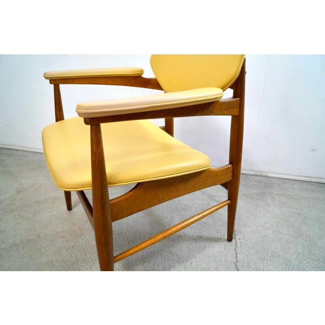1950’s Mid-Century Modern Walnut Armchair by Thonet For Sale - Image 10 of 12