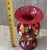 2000 - 2009 Murano Style Mad Art Studios Signed 2002 Red Millefiori & Dichroic Art Glass Vase For Sale - Image 5 of 7