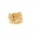 This authentic estate snake ring is crafted in solid 18k yellow gold with a polished finish and features a beautifully...