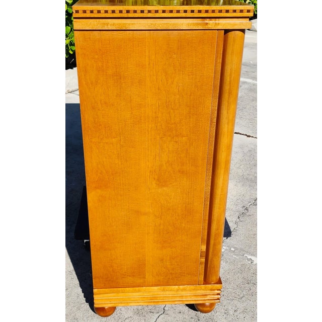 Wood 1980s Hickory White Biedermeier Dresser From Genesis Collection For Sale - Image 7 of 18