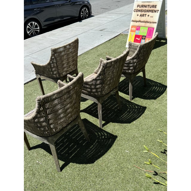 Terra Furniture Madera Outdoor Dining Chairs, Set of Four For Sale In San Francisco - Image 6 of 12