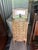 This hand-painted vintage jewelry cabinet is designed in a French Country/ Cottage Chic style. It has romantic floral...