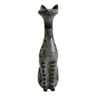 Vintage Cat Liqueur Bottle in Ceramic, 1960s For Sale