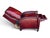 Pair of Vintage English Wingback Recliners in Burgundy Oxblood Leather For Sale - Image 12 of 16