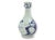 19th century Chinese export porcelain bottle featuring hand-painted blue and white decoration on a classic baluster-form...