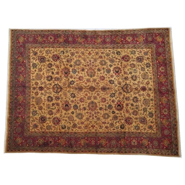 1960s Vintage Persian Tabriz Rug For Sale - Image 9 of 9