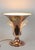 Art Deco Copper Table Lamp with Lalique Glass Elements, France, 1920s For Sale - Image 4 of 18