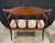 Brick Red Antique Edwardian Settee With Wood and Mother-of-Pearl Inlay For Sale - Image 8 of 8