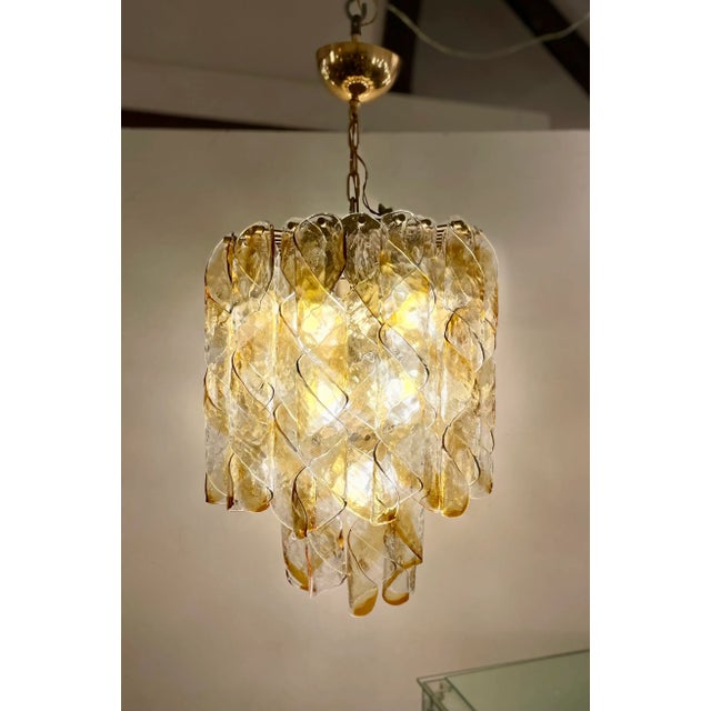 Torciglioni Hanging Light from AV Mazzega, 1970s For Sale - Image 6 of 13