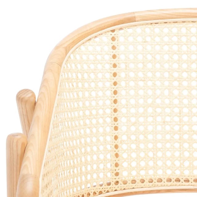 Emmy Rattan Back Dining Chair - Natural For Sale - Image 9 of 11