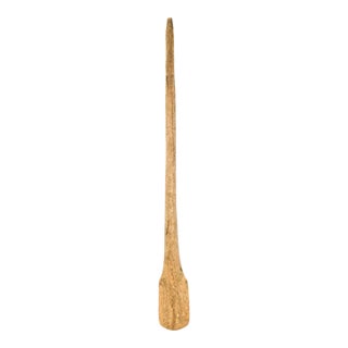 Early 20th Century Mandinka Wood Spoon Stirrer Mali 37.5 inch For Sale