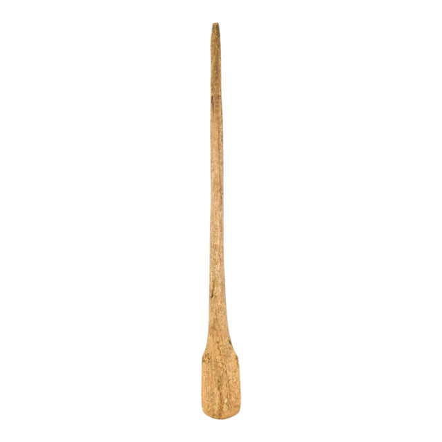 Early 20th Century Mandinka Wood Spoon Stirrer Mali 37.5 inch For Sale