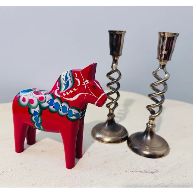 A Swedish statuette depicting a horse, coming from the Swedish province of Dalarna. In the past,the horse Dala was mainly...