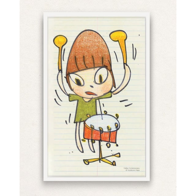 Contemporary Yoshitomo Nara, Banging the Drum, 2020, Paper For Sale - Image 3 of 4