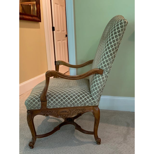 2000s Upholstered Arm Chair For Sale - Image 4 of 6