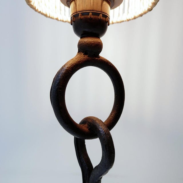 Brutalist Anchor Table Lamp, 1950s For Sale - Image 6 of 15