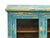 Shabby Chic Turquoise Blue Half-Glass Doors Medium Size Cabinet For Sale - Image 10 of 15