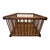 Large Antique Oak Slat Market Basket | Primitive General Store Produce Display Crate | Mission Style Farmhouse Storage A...