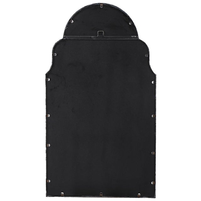 Kenneth Ludwig Chicago Silver Arch Topped Vanity Mirror For Sale - Image 4 of 6