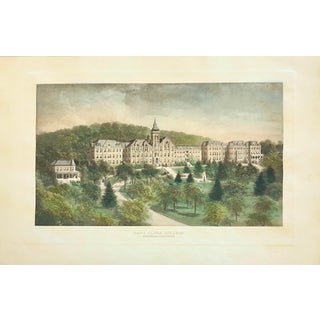 Santa Clara College (Wisconsin), After Richard Rummell, c.1913 — Hand-Colored Print For Sale